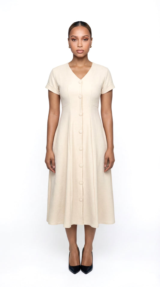 Ivory 'Ziora' Dress