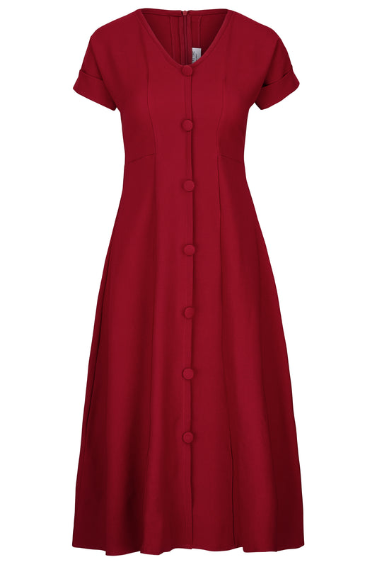 Burgundy 'Ziora' Dress